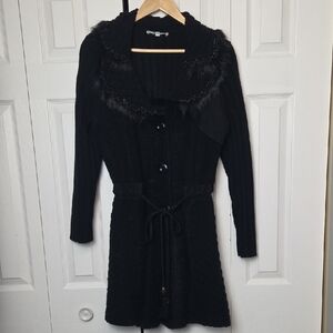 Cleo Petite Black Knit Cardigan